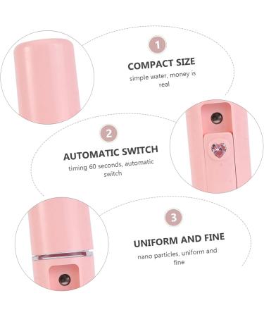 MUSISALY 1pc Humidifier Face Sprayer USB Makeup Device Handheld Spray Device Face Steamer Mini Pink Abs - Buy Online on SooperMarket.com