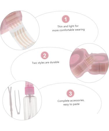 FOMIYES 2 Sets Double Eyelid Sticker Self- Adhesive Duct Tape Supplies Invisible Eyelid Tape Natural Invisible Tape Transparent Tape Eyes Adhesive Strip Glue Pink - Buy Online on SooperMarket.com