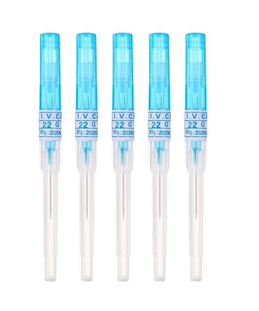 Piercing Needles,5PCS 22G IV Catheter Needles Kit Piercing for IV Start Kits,Ear Nose Piercing Needles Supply(22G)