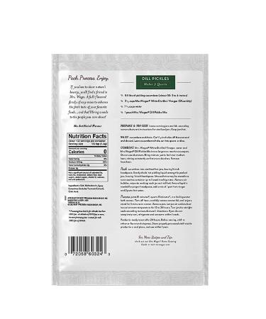 Mrs. Wages Quick Dill Pickle Mix for Fresh Cucumbers 6.5 Oz - Pack of 6 - Buy Online on SooperMarket.com