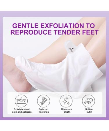 5 Pair Foot Mask - Intensive Peeling & Moisturizing Socks for Dry & Cracked Feet | Foot Spa Treatment for Men & Women - Buy Online on SooperMarket.com