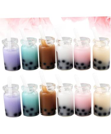 EXCEART Earrings 20pcs Three-Dimensional Pearl Milk Tea Cup Durable Simulated Milk Tea Pendant for Home Earring Earings - Buy Online on SooperMarket.com