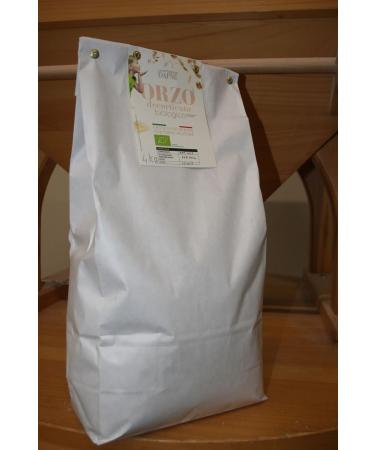 ORGANIC HULLED BARLEY ANCIENT CEREALS PRODUCTION IN ITALY PACK 1 PACK OF 4KG - Buy Online on SooperMarket.com