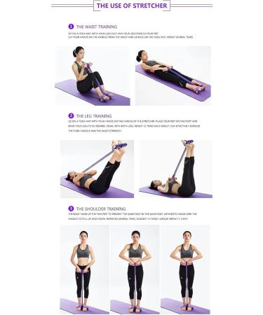 21 Fitness Resistance Bands - 4 Tube Pedal Ankle Puller - New Sit-Up & Stretch Rope with Handles for Arm Weight Exercises - Purple Workout Equipment 2023 - Buy Online on SooperMarket.com
