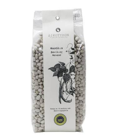 Greek White Beans by Dikotylon | Protected Geographical Indication | New Harvest Traditional Dried Vanilla Beans of Feneos | 500gram