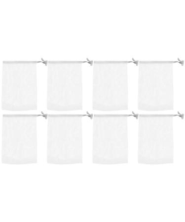 NOLITOY 8pcs Soap Pouch Exfoliating Net Soap Facial Cleaning Face Cleaning Foaming Net Sisal Pouch Bath Scrubber for Body Fabric Bath Ball The 14x10cm Dark Grey