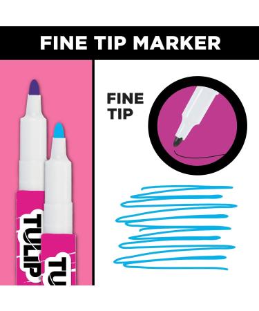 Tulip Permanent Fabric Markers 20 Pack - Nontoxic & Multicolor - Buy Online on SooperMarket.com