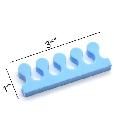 PrettyClaw Foam Toe Separators - 24 Pieces - Nail Polish Toe Spacers in Orange, Gray, Blue - Pedicure Toe Separators for Perfectly Polished Toenails - Buy Online on SooperMarket.com