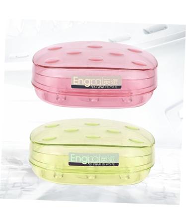 Ciieeo 2pcs Soap Dish Holder Soap Container Soap Box Portable - Buy Online on SooperMarket.com