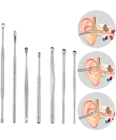 WNPXQNT 7Pcs/Set Ear Wax Pickers Steel Earpick Ear Cleaner Set - Ear Care Tool for Safe and Effective Wax Removal - Buy Online on SooperMarket.com