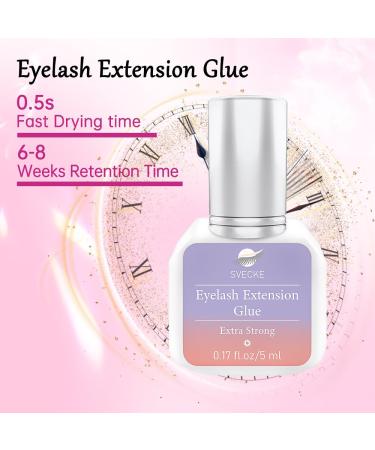 Eyelash Extension Glue 5ml - Fast Drying 0.5s Waterproof Professional Lash Glue - Extra Strong for Extensions - Buy Online on SooperMarket.com