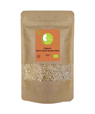 Organic Short Grain Brown Rice - Certified Organic - by Busy Beans Organic (1kg)