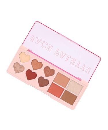 Buy Multi 4 in 1 Face Palette - Eyeshadow Blush Contouring & Highlighter | Red Brown Makeup Cosmetic Palette - International Shipping - Buy Online on SooperMarket.com