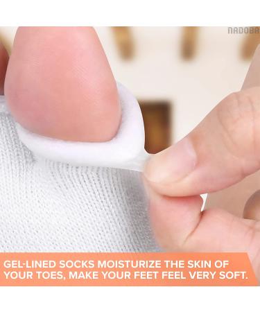 Women's Gel Toe Separator Socks - 1 Pair Large Gel Toe Separators for Pedicure - Compression Socks with Gel for Toe Care - Open Toe Half Socks for Joyful Feet - Buy Online on SooperMarket.com