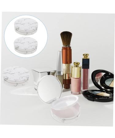 PLAFOPE 2pcs Storage Box Powder Compact Case Empty Cosmetic Pressed Refillllable Powder Case - Buy Online on SooperMarket.com