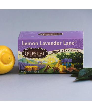 Celestial Seasonings Lemon Lavender Lane Herbal Tea, 20 Count - Soothing & Refreshing Blend - Buy Online on SooperMarket.com