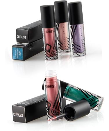 Angoily 6pcs Eyeshadow Glitter Liquid Eyeliner Sparkling Liquid Eyeliner Shadow Shiny Metal - Buy Online on SooperMarket.com