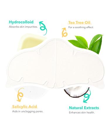 Patchology Acne Nose Strips - Hydrocolloid Patches for Clearer Skin | Gentle & Effective 5 Ct - Buy Online on SooperMarket.com