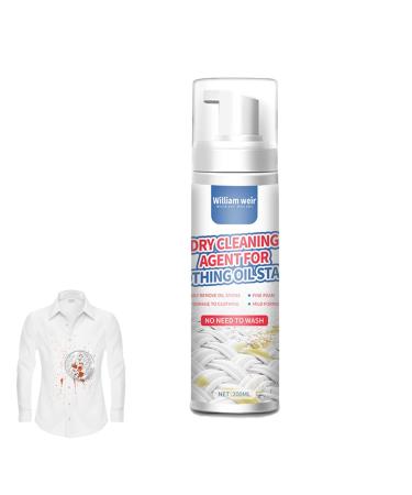 Evember Dry Cleaning Spray For Clothes 200ml Dry Foam Cleaner Downwear Dry Cleaning Agent OneWipe To Cleaning Wash Free Spray For Furniture Fabric Cleaner Safe On Clothes