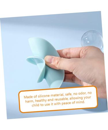 KALLORY Kids Bowl Suction Pad Set - 3pcs | Suction Cup Stickers | Silica Gel | Tricolor - Buy Online on SooperMarket.com