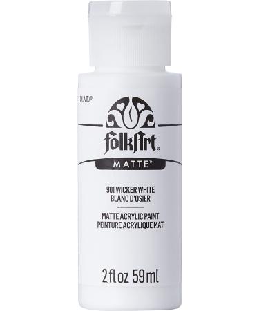 FolkArt K901 Acrylic Paint in Assorted Colors (2 oz)  901  Wicker White Wicker White 2 Fl Oz (Pack of 1)