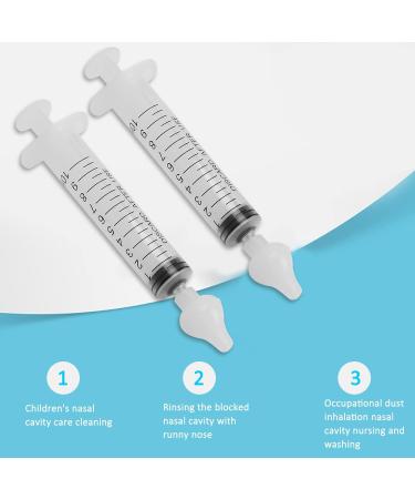 2Pcs 10ml Baby Nasal Irrigator Infant Nose Cleaner Nose Cleaner Rinsing Device for Gentle Nasal Care - Buy Online on SooperMarket.com