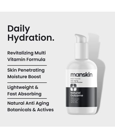 Natural Outcome Men's Face Cream Moisturizer - Anti Aging Daily Facial Cream for Oily, Dry, and Sensitive Skin - Hydrating Skincare - 4 oz - Buy Online on SooperMarket.com