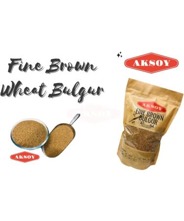 Aksoy Premium Quality Fine Brown Bulgur 1.25KG 1.25 Kilograms - Buy Online on SooperMarket.com
