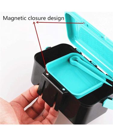 Toasis Fishing Live Bait Box Worm Storage Container Plastic Case with Tweezer Blue-2pcs - Convenient Fishing Bait Organizer - Buy Online on SooperMarket.com