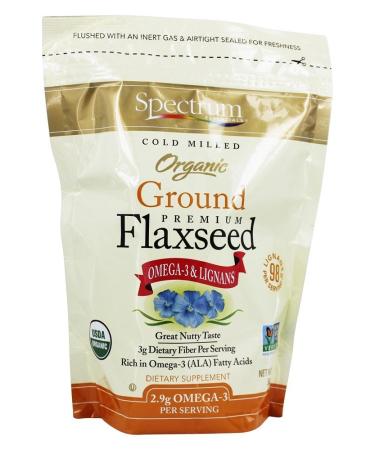 Spectrum Essentials - Organic Ground Premium Flaxseed - 14 oz (pack of 2)