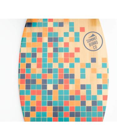 Summit Board Co Short Longboard Skateboard Deck with Precision Bearings and Rugged Wheels - Wide Mini Balanced Design for Beginners and Experienced Skaters | Pixels - Buy Online on SooperMarket.com