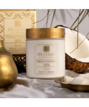 Buy SPA CEYLON Virgin Coconut 20% - Rich Body Cream | Premium Moisturizer for All Skin Types | International Shipping Available - Buy Online on SooperMarket.com