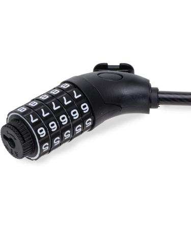 Qeedo Bike Trailer Lock - 2.5m x 8mm Bicycle Cable Lock for Secure International Shipping - Buy Online on SooperMarket.com