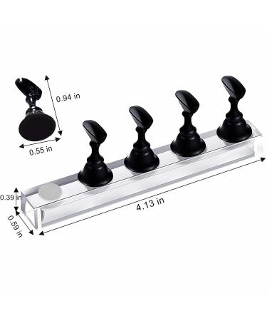 10Pcs Magnetic Nail Stand for Fake Acrylic Nails - Nail Display Practice Stands for Salon and Home DIY - Buy Online on SooperMarket.com