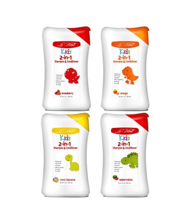 Kids 2in1 Shampoo & Conditioner - Gentle Paraben & Dye-Free Formula for Delicate Hair - Daily Moisturizing - 10.14 fl. oz Strawberry - Buy Online on SooperMarket.com