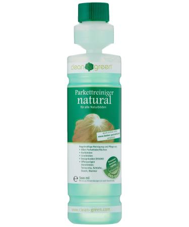 clean & green parquet cleaner natural for oiled/sealed parquet and cork floors 500 ml (1 pack) Single