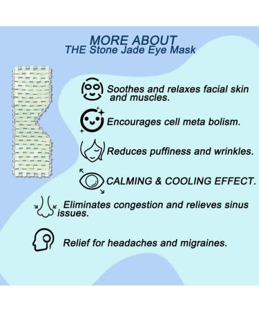Natural Jade Sleep Mask for Hot and Cold Therapy - Reduce Puffy Eyes, Sinus & Headaches - Buy Online on SooperMarket.com