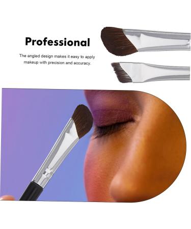 Housoutil 4 Pcs Contour Brush Angled Makeup Brush Small Concealer Brush Sickle Ultra Thin Eyebrow Brush - Buy Online on SooperMarket.com