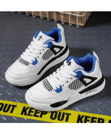 Adoff Basketball Shoes for Kids | Universal Casual Sports Shoes for Boys & Girls | Size 36 EU | Blue & White - Buy Online on SooperMarket.com