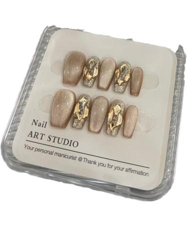 Exotic Diamond Jumping Nail Dressing with Champagne Cat Eyes (Size : XS) - Buy Online on SooperMarket.com