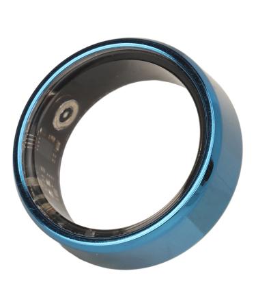 Smart health ring blue IP68 waterproof ceramic and stainless steel health tracker smart ring for women for sports No. 10 No. 10