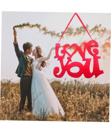 ABOOFAN Front Door Signs Door Wall Decoration Sign Valentine's Day Pendant Listing Background Wall Panel - Buy Online on SooperMarket.com