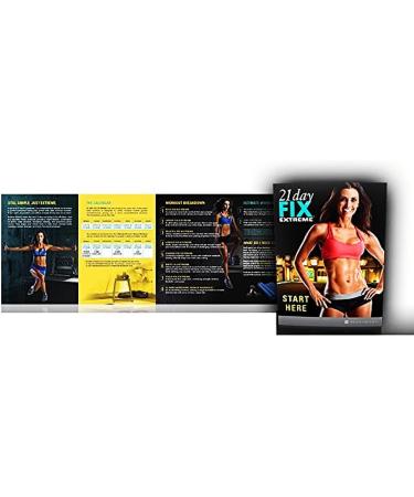 21 Day Fixs Extreme 4 DVD Workout Program Set Fix Challenge Introductory Workout Elastic Band and Eating Nutrition Plan - Buy Online on SooperMarket.com