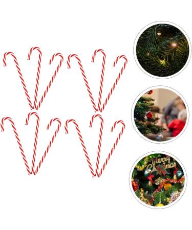 HOLIDYOYO 36 Pcs Christmas Candy Cane Holiday Candy Canes Mini Candy Canes Christmas Tree Candycane PVC. Red - Buy Online on SooperMarket.com