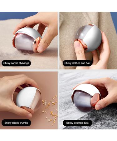 Reusable Gel Lint Roller - Washable Mini Dust Remover for Travel | Portable Travel-Friendly & Dustproof (White) - Buy Online on SooperMarket.com