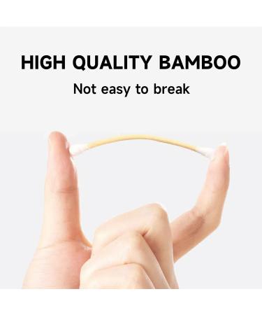Buy 2 Boxes of 200 Eco-Friendly Bamboo Cotton Swabs - Biodegradable Plastic Free & Portable - Buy Online on SooperMarket.com