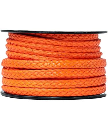 SGT KNOTS 1/4 x 25ft Orange Hollow Braid Dyneema Rope - Ideal for Arborists, Boating, Camping, Crafting, Lifting Slings, Indoor & Outdoor Use - Buy Online on SooperMarket.com