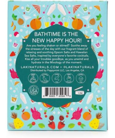Laki Naturals Cocktail Bath Soaks - Muscle Recovery Epsom Salt Soak - 6 Pack - Buy Online on SooperMarket.com