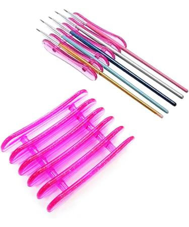 Bluelans Makeup Nail Art Design Craft Acrylic UV Gel Brush Pen Rest Holder Stand Plastic (Random Colour) - Buy Online on SooperMarket.com