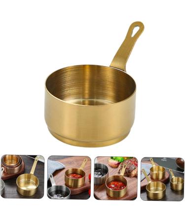 Alipis Stainless Steel Sauce Cup Pinch Prep Bowls Pinch Bowls Seasoning Dishes Portion Cup Chip and Dip Bowl Seasoning Dipping Bowls Sauce Bowl Small Sauce Cups Container Household medium Gold - Buy Online on SooperMarket.com